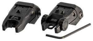 Rock River Arms Flip Rear Sight Set  Steel Black - AR0169USET