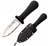 Cold Steel Super Edge 2" Spear Point Part Serrated AUS 8A Steel Kray-Ex Black Handle Fixed - 42SS Cold Steel Super Edge 2" Spear Point Part Serrated AUS 8A Steel Kray-Ex Black Handle Fixed - 42SS
