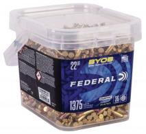 Federal Small Game Target BYOB .22 LR 36 GR Copper-Plated Hollow Point 1375 Bx/ 12 Cs - 750BKT1375