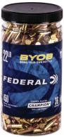 Federal Small Game Target BYOB .22 LR 36 GR Copper-Plated Hollow Point 450ct - 750BTL450 Federal Small Game Target BYOB .22 LR 36 GR Copper-Plated Hollow Point 450ct - 750BTL450