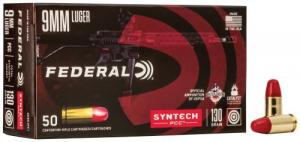 Federal American Eagle Syntech PCC, 9mm Luger, 130 gr Total Syntech Jacket Flat Nose, 50/Box - AE9SJPC1