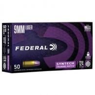 Federal American Eagle Training Match 9mm 124 GR Total Syntech jacket Flat Nose 50RD BOX - AE9SJ4