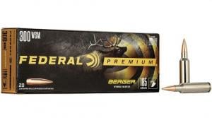 Federal Premium Berger Hybrid Hunter 300 WSM 185 gr Berger Hybrid Hunter 20 Bx/ 10 Cs - P300WSMBCH1