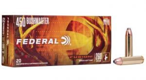 Federal Fusion 450 Bushmaster 260 gr Fusion Soft Point 20 Bx/ 10 Cs - F450BMFS1 Federal Fusion 450 Bushmaster 260 gr Fusion Soft Point 20 Bx/ 10 Cs - F450BMFS1