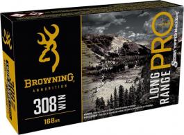 Browning Ammo Long Range Pro 308 Win 168 gr Sierra MatchKing BTPT 20 Bx/ 10 Cs