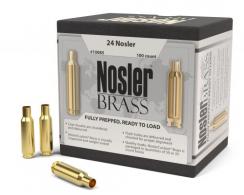 Nosler Unprimed Cases 24 Nosler Rifle Brass 100 Per Box - 10085