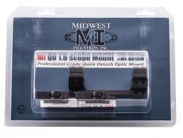 MIDWEST INDUSTRIES INC Quick Detach 1-Pc Base & Ring Combo 1" Black Finish - MIQD1SM MIDWEST INDUSTRIES INC Quick Detach 1-Pc Base & Ring Combo 1" Black Finish - MIQD1SM