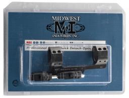 MIDWEST INDUSTRIES INC Quick Detach 1-Pc Base & Ring Combo 30mm Black Finish - MIQD30SM