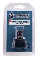 Midwest Industries Combat Rifle Front Sight AR-15, M4, M16 Black Hardcoat Anodized Flip Up Steel/Aluminum - MICRSF