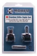 Midwest Industries Combat Rifle Sight Set AR-15, M4, M16 Black Hardcoat Anodized Flip Up Steel/Aluminum - MICRSSET Midwest Industries Combat Rifle Sight Set AR-15, M4, M16 Black Hardcoat Anodized Flip Up Steel/Aluminum - MICRSSET