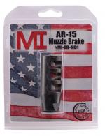 Midwest Industries AR Muzzle Break 5.56x45mm NATO 1/2"-28 tpi Black Phosphate Steel