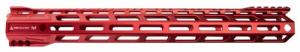 Rise Armament RA-905 AR-15 Handguard  Rifle AR-15 6061-T6 Aluminum Red Hard Coat Anodized