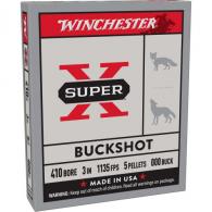 Winchester Super X 410Gauge 3" 5Pellets 000Buck Shot 5 Per Box/50 Case - XB413000 Winchester Super X 410Gauge 3" 5Pellets 000Buck Shot 5 Per Box/50 Case - XB413000