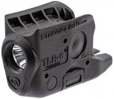 Streamlight TLR-6 Weapon Light fits For Glock 42/43 White LED 100 Lumens 1/3N Lithium Battery Black Polymer No Laser