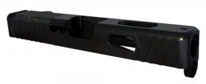 RIVAL ARMS Precision Slide RMR Ready Compatible with For Glock 19 Gen 3 17-4 Stainless Steel Black - RA10G202A