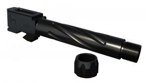 RIVAL ARMS Threaded Barrel Compatible with For Glock 19 Gen 3/4 416 Stainless Steel Black PVD - RA20G202A RIVAL ARMS Threaded Barrel Compatible with For Glock 19 Gen 3/4 416 Stainless Steel Black PVD - RA20G202A