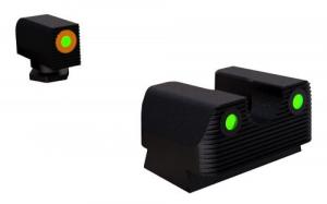 RIVAL ARMS Tritium Night Sights Fits For Glock 17/19 Green Tritium w/Orange Outline Front Green Rear - RA1A231G