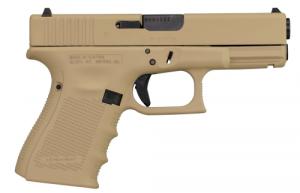 Glock G19 Gen 4 9mm Luger Double 4.01 15+1 Desert Tan Interchangeable Backst - PG1950203CKDZT Glock G19 Gen 4 9mm Luger Double 4.01 15+1 Desert Tan Interchangeable Backst - PG1950203CKDZT