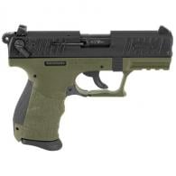 Walther Arms P22 Green/Black 22 Long Rifle Pistol - 5120715 Walther Arms P22 Green/Black 22 Long Rifle Pistol - 5120715