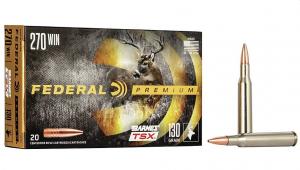 Federal 270 Win 130 Grain Barnes Triple Shock 20rd box - P270L Federal 270 Win 130 Grain Barnes Triple Shock 20rd box - P270L