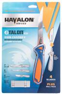 Havalon Knives XTCTF Talon 3.50",5",7" Fillet Part Serrated Stainless Steel Blade Blue/Orange Polymer Includes Replacement Blade - 867