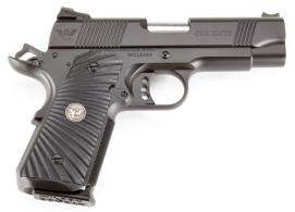 Wilson Combat 1911 CQB Elite Compact .45 ACP Single 4 7+1 Black G10 Starburst Grip Black Carbon Steel Slide