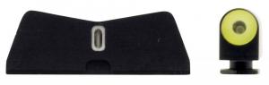 XS DXT II Big Dot Night for Glock 42, 43, 43X, 48 Green/Yellow Outline Tritium Handgun Sight - GL0011S5Y