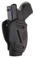1791 Gunleather 3 Way Stealth Black Leather OWB fits For Glock 42/Ruger LCP/S&W Bodyguard Ambidextrous Hand - 3WH2SBLA 1791 Gunleather 3 Way Stealth Black Leather OWB fits For Glock 42/Ruger LCP/S&W Bodyguard Ambidextrous Hand - 3WH2SBLA