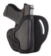 1791 Gunleather CFBHCSBLR BCH Leather w/Carbon Fiber Webbing OWB fits Glock 43/Walther PPK Right Hand - CFBHCSBLR