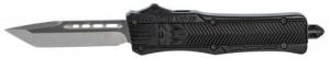 Cobra Tec Knives CTK-1 Small 2.75" Tanto Plain Black Aluminum Handle OTF - SBCTK1STNS