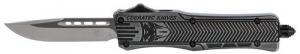 Cobra Tec Knives CTK-1 Small 2.75" Drop Point Plain Stonewashed Aluminum Handle OTF - SSWCTK1SDNS Cobra Tec Knives CTK-1 Small 2.75" Drop Point Plain Stonewashed Aluminum Handle OTF - SSWCTK1SDNS