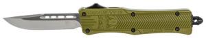 Cobra Tec Knives CTK-1 Small 2.75" Drop Point Plain D2 Steel OD Green Aluminum Handle OTF - SODCTK1SDNS Cobra Tec Knives CTK-1 Small 2.75" Drop Point Plain D2 Steel OD Green Aluminum Handle OTF - SODCTK1SDNS