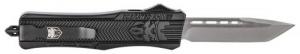 Cobra Tec Knives CTK-1 Medium 3" Tanto Black Plain D2 Steel Black Aluminum Handle OTF - MBSTK1MTNS