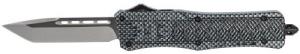 Cobra Tec Knives CTK-1 Medium 3" Tanto Black Plain D2 Steel Carbon Fiber Aluminum Handle OTF