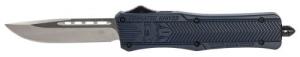 Cobra Tec Knives CTK-1 Medium 3" Drop Point Plain D2 Steel NYPD Blue Aluminum Handle OTF - MNYCTK1MDNS Cobra Tec Knives CTK-1 Medium 3" Drop Point Plain D2 Steel NYPD Blue Aluminum Handle OTF - MNYCTK1MDNS
