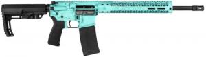 Black Rain Ordnance Spec15+ Fusion MFT Minimalist 223 Rem/5.56 NATO Semi Auto Rifle, 16" Barrel, Tiffany Blue, 30 Rounds - BROFUSIONTBB Black Rain Ordnance Spec15+ Fusion MFT Minimalist 223 Rem/5.56 NATO Semi Auto Rifle, 16" Barrel, Tiffany Blue, 30 Rounds - BROFUSIONTBB
