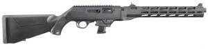 Ruger - PC Carbine, 9mm, 16.12" Fluted Barrel, Adj Ghost Ring, Black Synthetic, 10-rd Ruger - PC Carbine, 9mm, 16.12" Fluted Barrel, Adj Ghost Ring, Black Synthetic, 10-rd