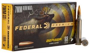 Federal Premium Berger Hybrid Hunter 7mm Rem Mag 168 gr Berger Hybrid Hunter 20 Bx/ 10 Cs - PR7BCH1 Federal Premium Berger Hybrid Hunter 7mm Rem Mag 168 gr Berger Hybrid Hunter 20 Bx/ 10 Cs - PR7BCH1