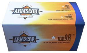 Armscor Pistol Value Pack 22 TCM 9R 39 gr Jacketed Hollow Point (JHP) 100 Bx/ 12 Cs - 50328