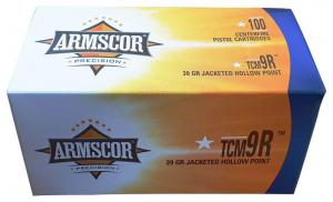 Armscor Handgun Ammunition .22TCM9R 39gr JHP 2000 fps 50/ct - 50328 Armscor Handgun Ammunition .22TCM9R 39gr JHP 2000 fps 50/ct - 50328