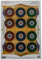 Birchwood Casey 35591 Pregame Star Burst Paper Hanging Universal 12" x 18" Multi-Color 100 Per Pkg - 90