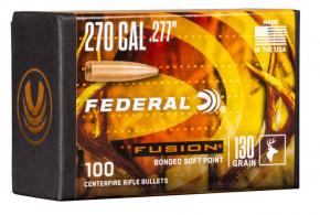 Federal FB277F2 Fusion Component 270 Win .277 130 gr Fusion Soft Point 100 Per Box - FB277F2