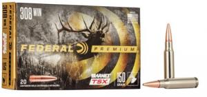 Federal 308 Winchester 150 Grain Barnes Triple Shock X-Bulle - P308V Federal 308 Winchester 150 Grain Barnes Triple Shock X-Bulle - P308V