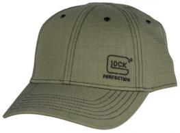 Glock 1986 Ripstop Olive Hat w/Glock Perfection Logo Adjustable Velcro Back - 137 Glock 1986 Ripstop Olive Hat w/Glock Perfection Logo Adjustable Velcro Back - 137