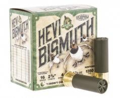 Hevi-Shot Hevi Bismuth #4 Non-Toxic Shot 16 Gauge Ammo 1 1/8 oz 25 Round Box - HS16704 Hevi-Shot Hevi Bismuth #4 Non-Toxic Shot 16 Gauge Ammo 1 1/8 oz 25 Round Box - HS16704
