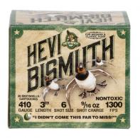 HEVI-Shot Hevi-Bismuth Waterfowl 410 Gauge 3" 9/16 oz 6 Shot 25 Bx/ 10 Cs - HS19006 HEVI-Shot Hevi-Bismuth Waterfowl 410 Gauge 3" 9/16 oz 6 Shot 25 Bx/ 10 Cs - HS19006