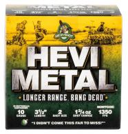 HEVI-Shot 37502 Hevi-Metal Longer Range 10 Gauge 3.5" 1 3/4 oz 2 Shot 25 Bx/ 10 Cs - HS37502 HEVI-Shot 37502 Hevi-Metal Longer Range 10 Gauge 3.5" 1 3/4 oz 2 Shot 25 Bx/ 10 Cs - HS37502