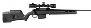 Magpul Hunter 700 Stock Fixed w/Aluminum Bedding & Adj Comb Black Synthetic for Remington 700 LA