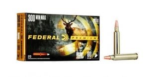 Federal 300 Winchester Mag 180 Grain Nosler AccuBond