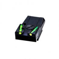 Hi-Viz Ruger Adjustable Rear Black/Green/Red Fiber Optic Handgun Sight - MKAD211